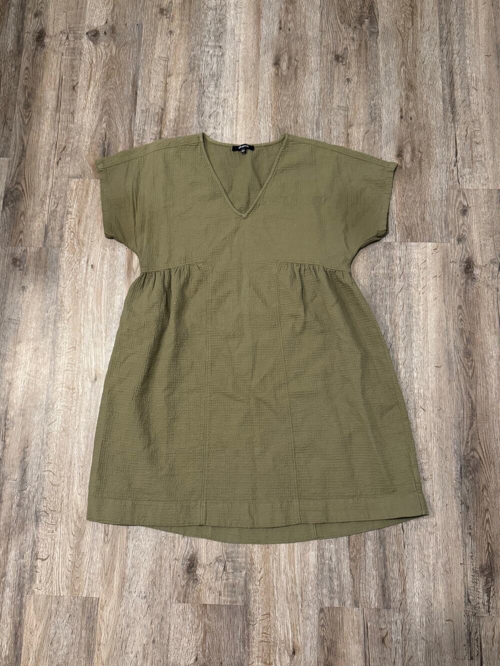 Madewell Women’s Crinkle Gauze Dolman-Sleeve Mini Dress Size Small